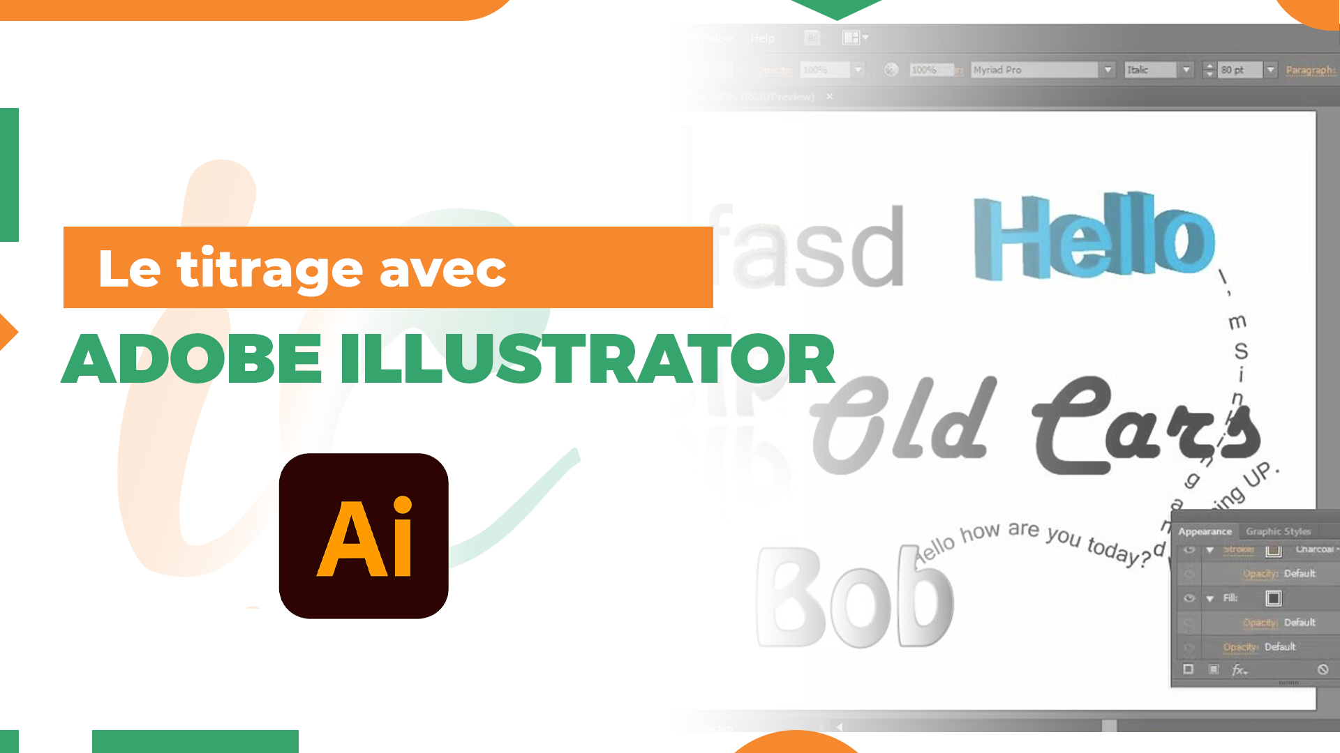Le Titrage avec Adobe Illustrator